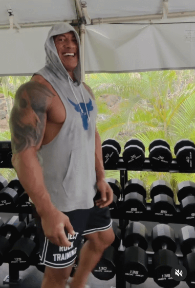 The Rock Builds Arm Strength and Size With This ‘Burning’ Bicep Finisher