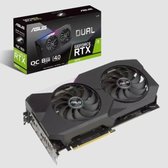 Asus Dual GeForce RTX 3070 V2 OC Edition drops below US$400