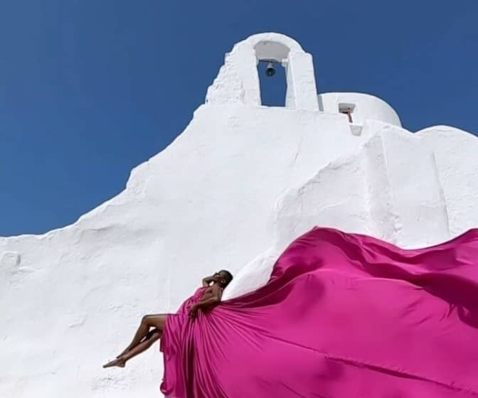  Bella Okagbue Is Living Her Best Life In Mykonos, Greece | WATCH