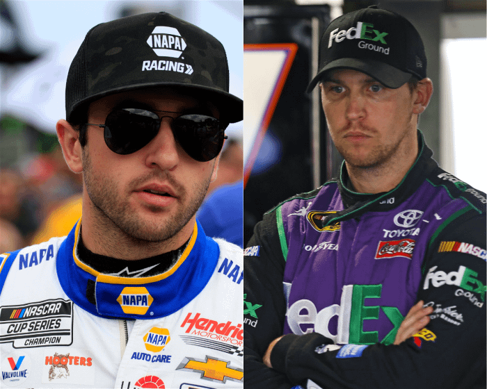 Denny Hamlin Claps Back at Chase Elliott’s “Bulls**t Move” as Golden Boy Tries to Play It Off as “Unfortunate Circumstances”