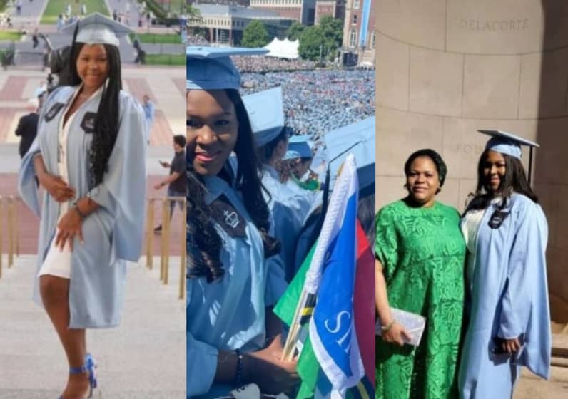  Excitement as TB Joshua’s daughter bags Master’s Degree in the US