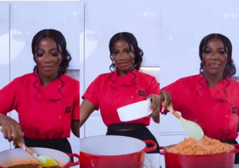  GWR Holder, Hilda Baci Leaves Many Gushing as She Cooks Jollof Rice, Vibes to Seyi Vibez’s Song