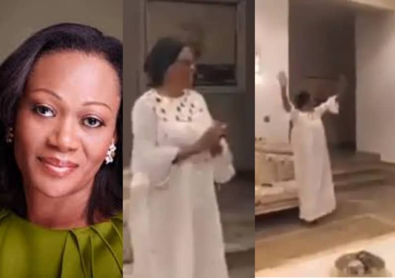 Nigeria’s First Lady seen celebrating Super Falcons’ victory over Australia at ongoing FIFA Women’s World Cup