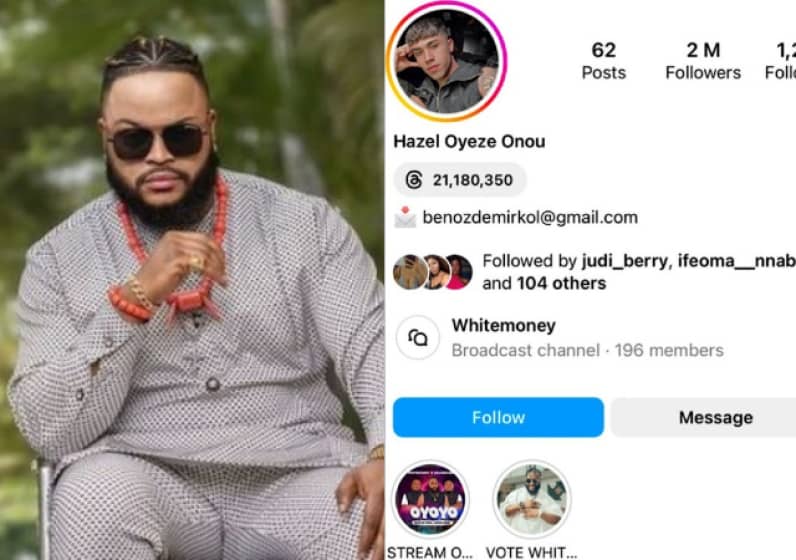  BBNaija Whitemoney’s Instagram account hacked for the second time in one month
