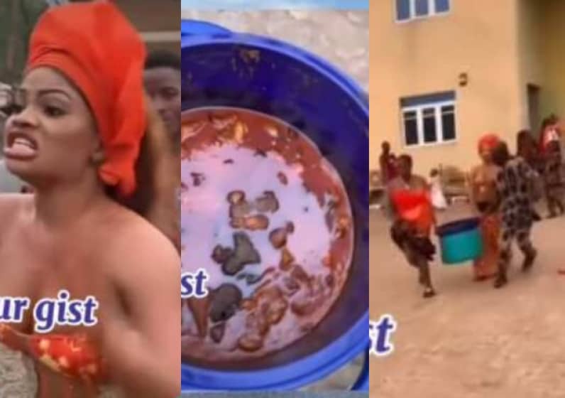 Nigerian Couple arrests caterer for hiding food meant for wedding guests, video trends