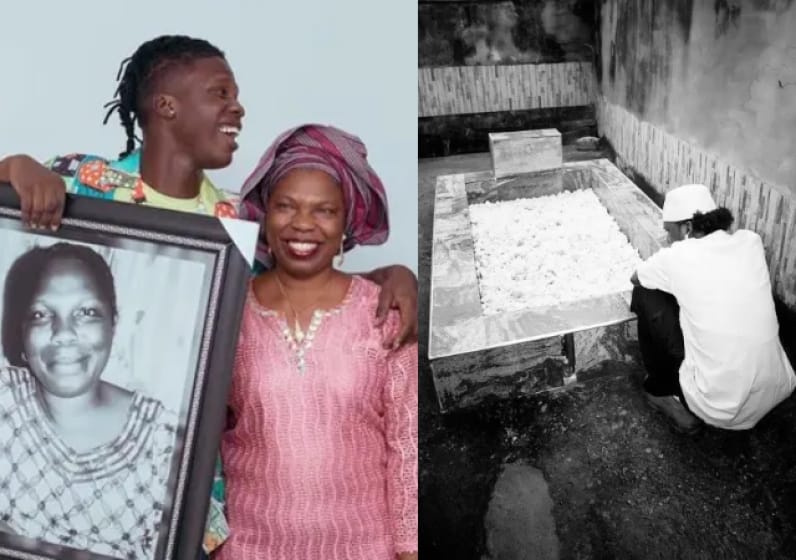 “I find solace by your side mother” — Seyi Vibez continues to mourn late mom