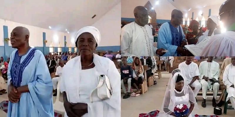Elderly couple tie the knot in Plateau (Photos)