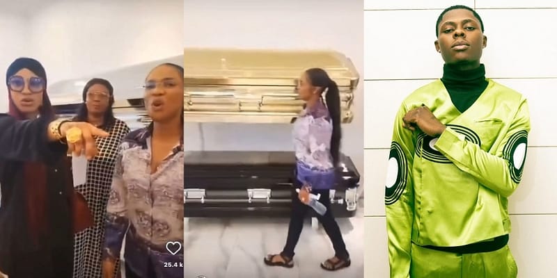 Actress Tonto Dikeh and Iyabo Ojo go shopping for a casket for late singer Mohbad (video)