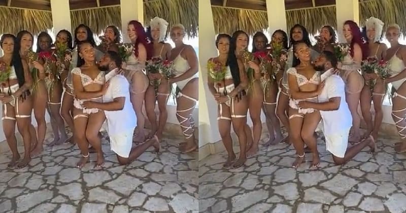 “Solomon of our time” – Reactions as man marries 10 women at once (Video)