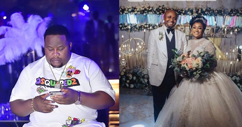 “E dey pain me ooh!!!” – Cubana Chief Priest reacts to Davido’s logistics manager, Israel’s marital issues