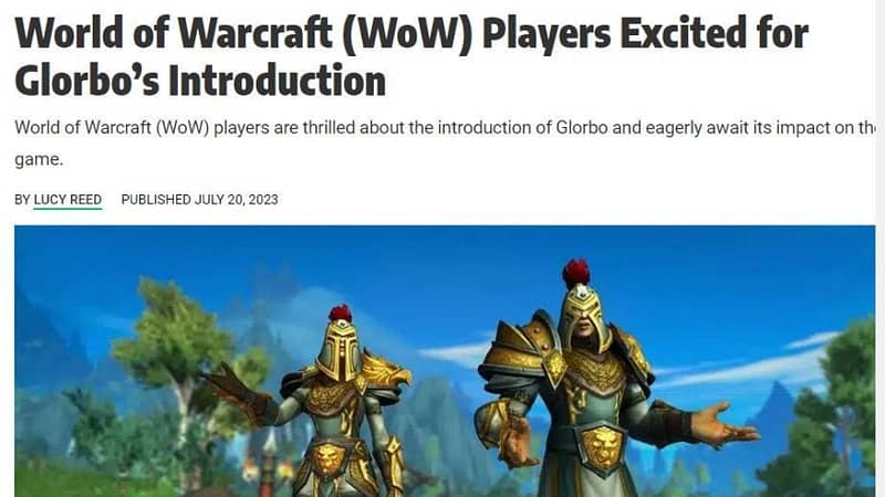‘World Of Warcraft’ Players Trick AI-Scraping Games Website Into Publishing Nonsense