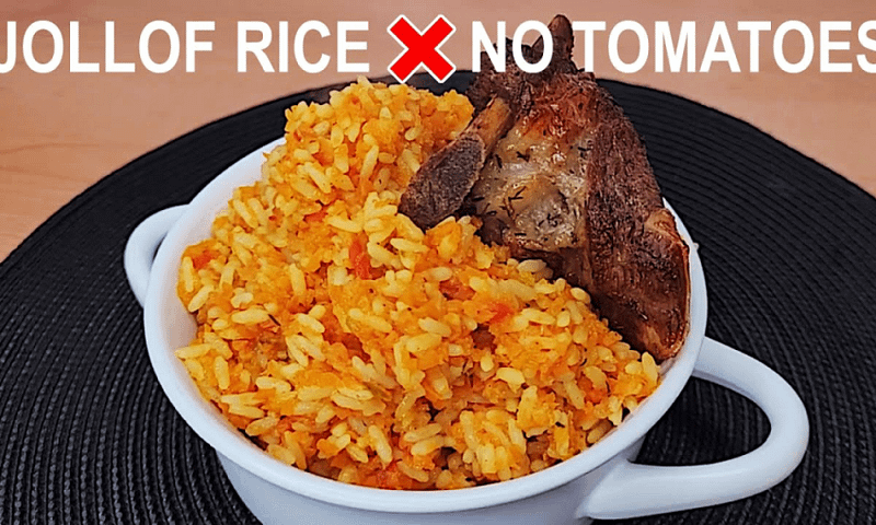 Try Something Unique With Flo Chinyere’s Tomato-Free Jollof Rice Recipe