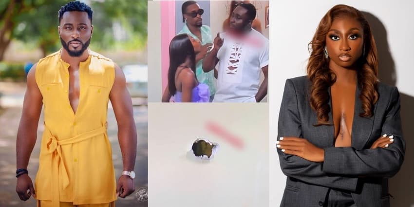  BBNaija All Stars: Moment Pere angrily punched the wall during an altercation with Doyin (video)