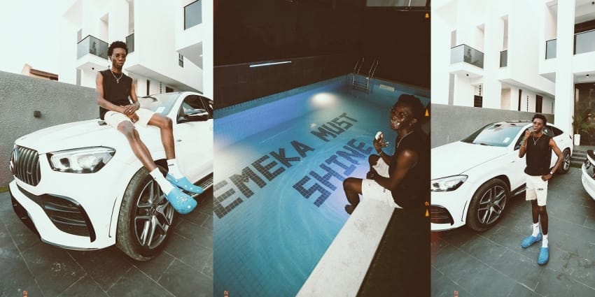  Rapper, Blaqbonez acquires a luxury mansion and brand new Mercedes-Benz