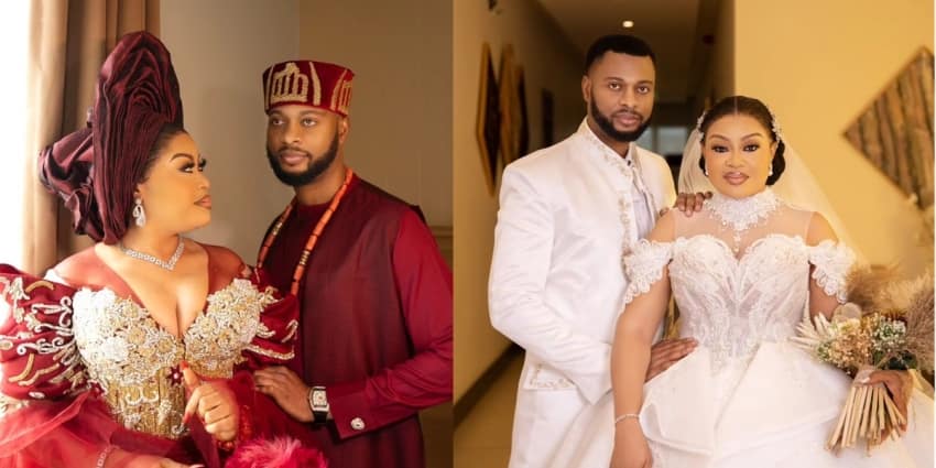  “A woman that I’m proud to call my wife” – Nkiru Sylvanus’ husband celebrates her as they mark their first wedding anniversary