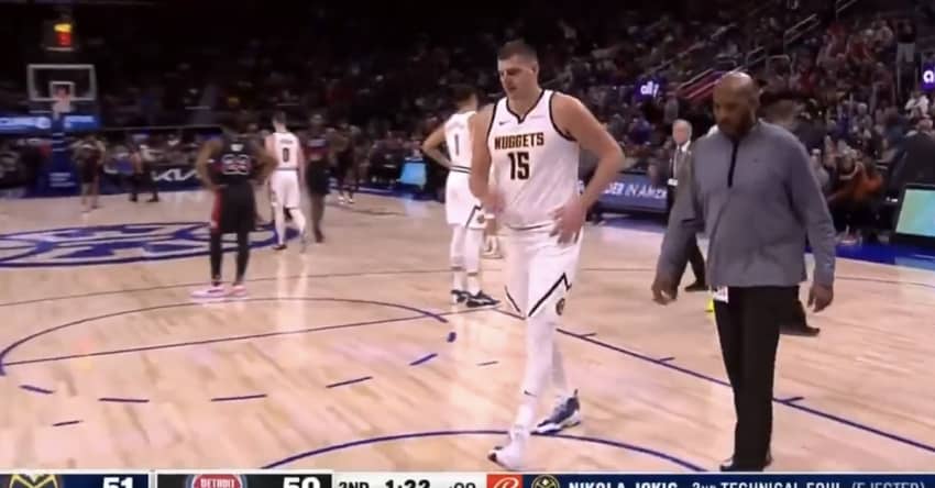 Nikola Jokic’s ejection even got Pistons announcers mad at refs
