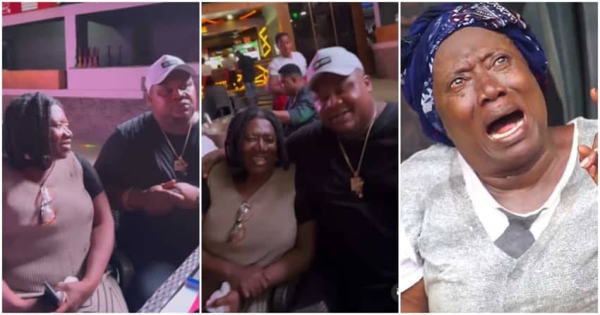  Video: Sweet moment Cubana Chiefpriest linked up with actress Chinwe Owoh