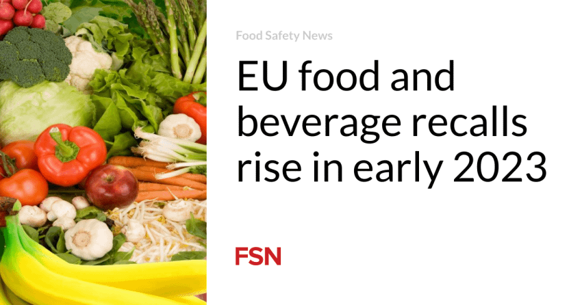  EU food and beverage recalls rise in early 2023