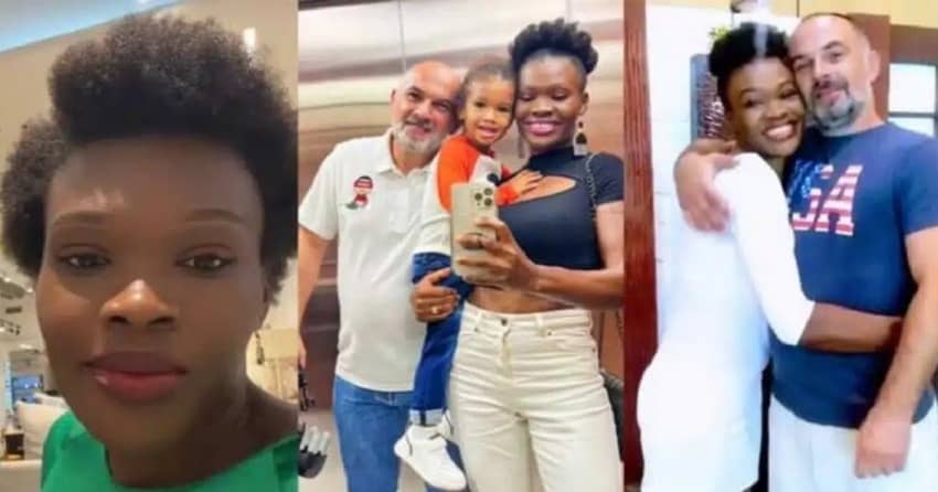  Nigerian woman shares how she overcame JAMB failure to study abroad and marry a white man (Video)