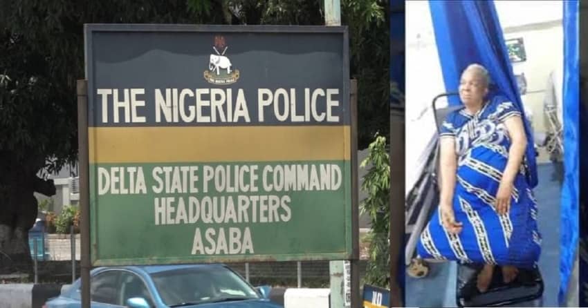  Policeman allegedly bɘats 60-Year-Old elderly woman to coma in Delta State (VIDEO)