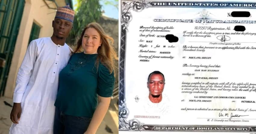  “I am now an American” – Nigerian man celebrates as the US military grants him citizenship