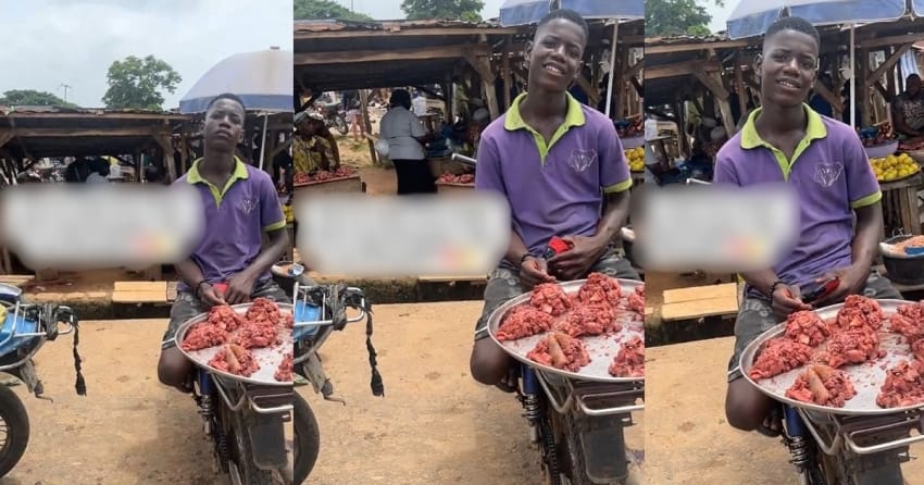  “The meat dey scare me sef” – Reactions as people refuse to patronize meat seller because he owns an Iphone 15 (VIDEO)