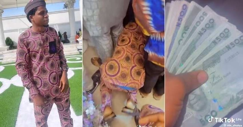  Watch video as man shows off cash he picked at Wizkid’s mother’s burial