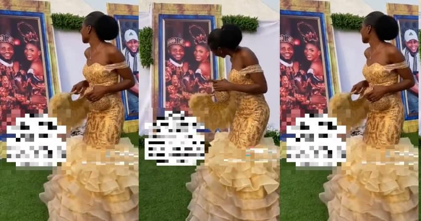  Lady holds wedding a day after kidnappers allegedly abducted her fiancé (Video)
