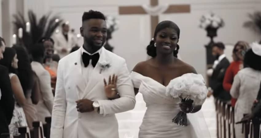  Feel The Bliss of Love in Nhyira and Daniel’s White Wedding Video
