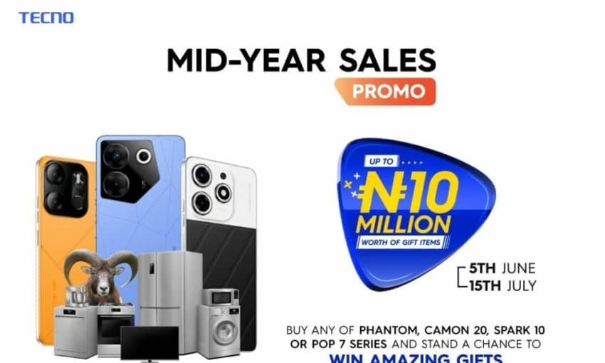  Get these Latest Devices and stand a chance to Win Exciting Prizes in the TECNO Mid-Year Sales Promo