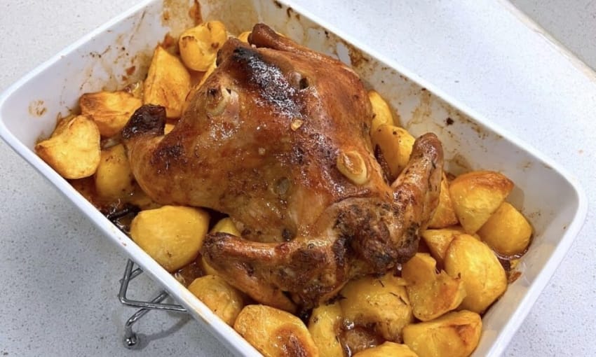  Watch How to Make “Roast Chicken and Potatoes” with Dolapo Grey’s Recipe