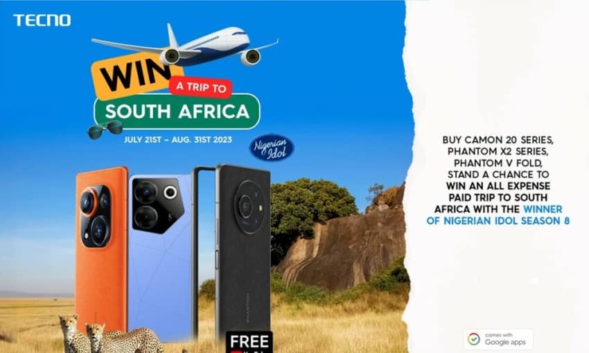  TECNO Win a Trip Promo: Here Is How You Can Win an All—Expense Paid Trip to SA With Victory Gbakara