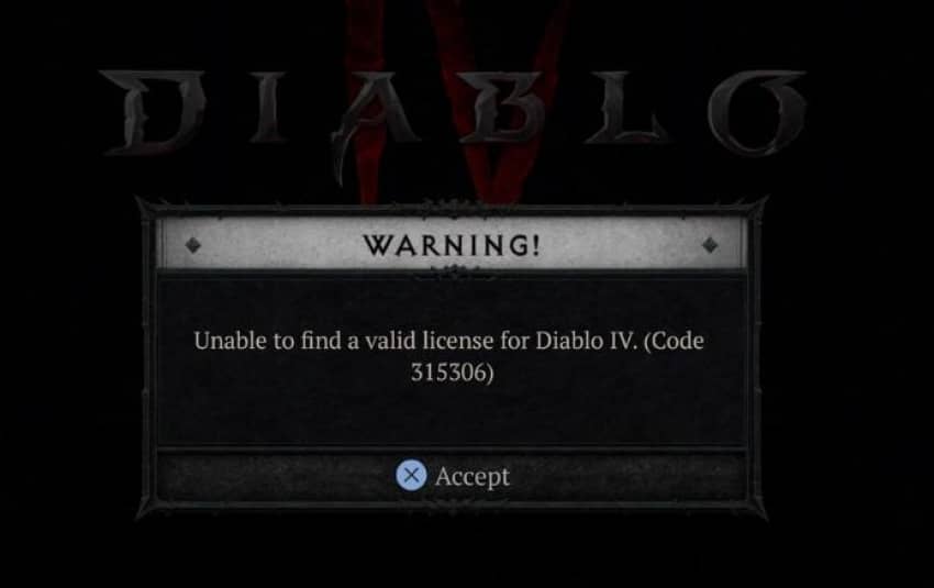 Diablo 4 PS5 gamers hit with ‘Couldn’t discover legitimate license’ error, Blizzard feedback