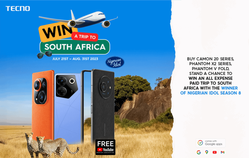  Get Your Free Ticket with the ‘TECNO Win a Trip to South Africa’ Promo